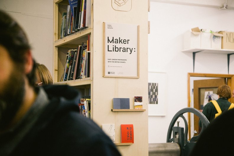 Library at East London Printmakers  Image by Barbora Mrazkova