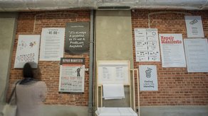 Fixing Manifestos Manifesto wall in Brave Fixed World exhibition ©Łòdź Design Festival