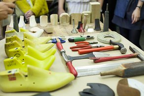 London College of Fashion Maker Library at London Craft Week: Saturday 9 May 2015 LCF technician Gee Wee’s workshop. Photographer Simonas Berukstis