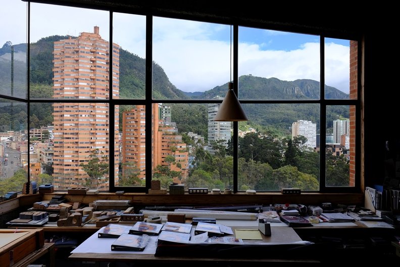 Open Call EXTENDED: Rogelio Salmona Fellowship 2019 Torres del Parque from Rogelio Salmona's Office, photo by Dominic Oliver Dudley