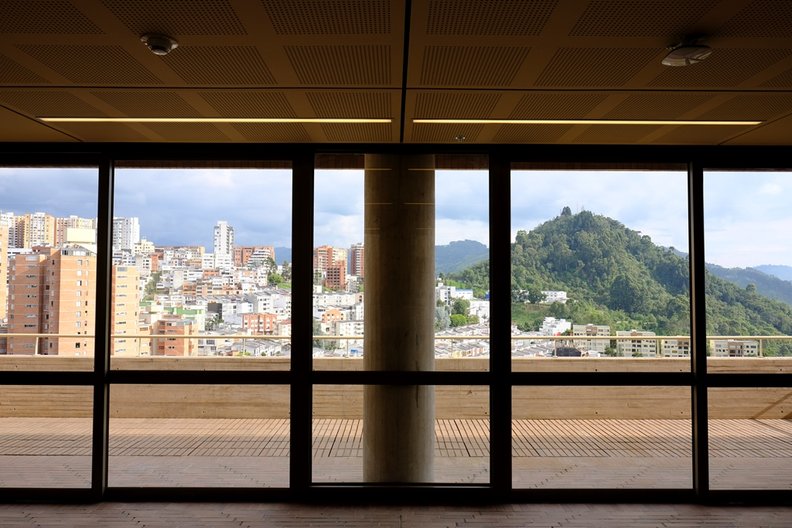Centro Cultural Universitario Rogelio Salmona, Manizales - Windows Frame Powerful Views  © Dominic Oliver Dudley  