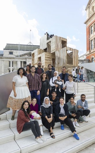 The participants of the V&A Designers' Workshop: Focus on the Gulf 2018 Victoria and Albert Museum 