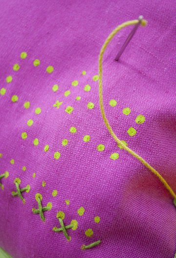 Embroidery detail. Photo courtesy Florie Salnot 