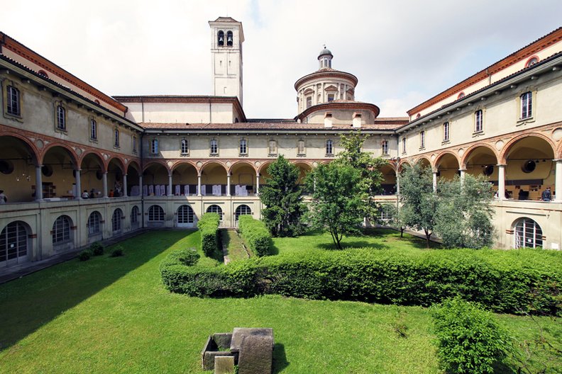 Cloisters at the Museum of Science and Technology Milan. Image courtesy of Tom Dixon 
