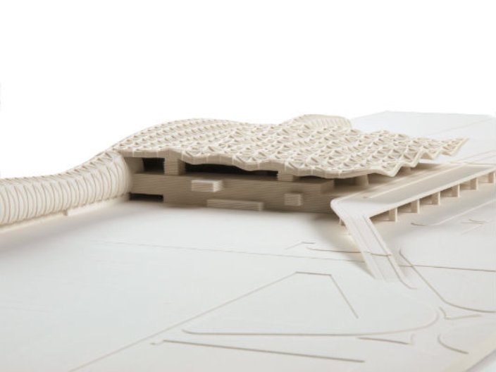 Scale Model New Passenger Terminal Zagreb Airport. Image courtesy of the architects. 