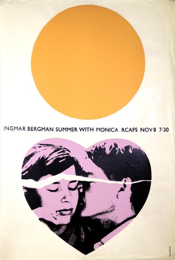 Brian Denyer, RCA Film Society Poster for Summer with Monica, 1964 