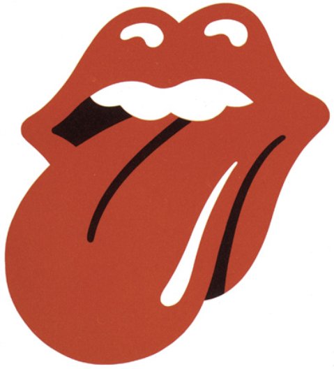 John Pasche, original design for the Rolling Stones, 1971 copyright: Musidor B.V.