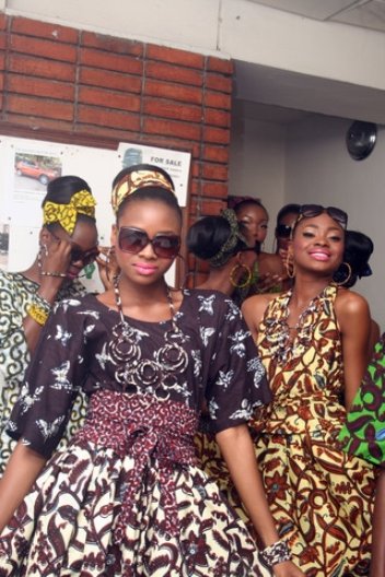 Models Backstage at Ituen Basi for LMBC Independence Gala; Photo Kola Oshalusi for Stylehousefiles.com 