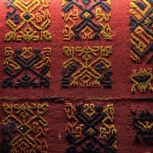 Pre-Columbian textiles at Museo Amano photo by João Guarantani