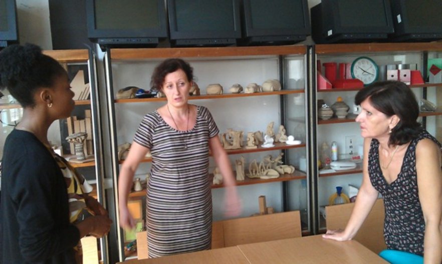 Jade visiting the Industrial Design Department at Skopje University 