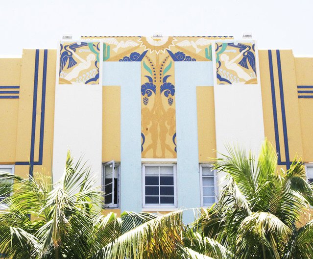 Miami Seaside Moderne architecture, lower mid beach, Miami Beach, USA © Jenny Steele, 2017