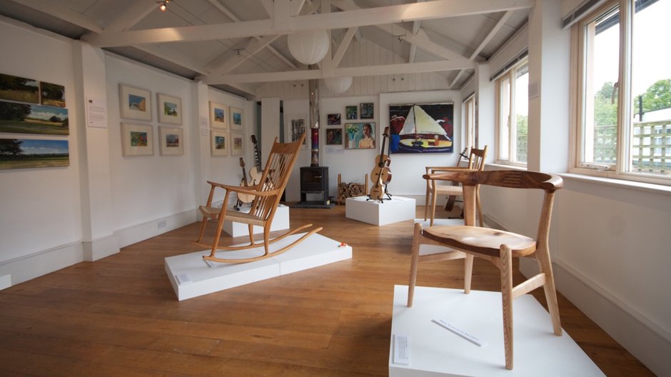 The resident's studio in Ditchling 