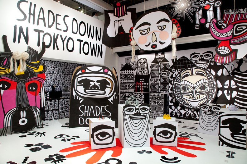 'Shades Down in Tokyo Town' Tokyo, 2012. Curation & Exhibition Design: HEDMANKLING Photo: Tomohiro Horiuchi 