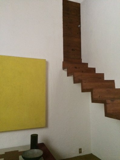 The famous 'floating' staircase at Casa Luis Barragán photo: João Guarantani