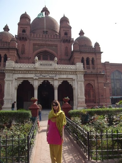Me in front of the Lahore Museum  