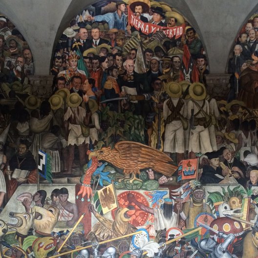 Diego Rivera's iconic murals at Palácio Nacional photo: João Guarantani