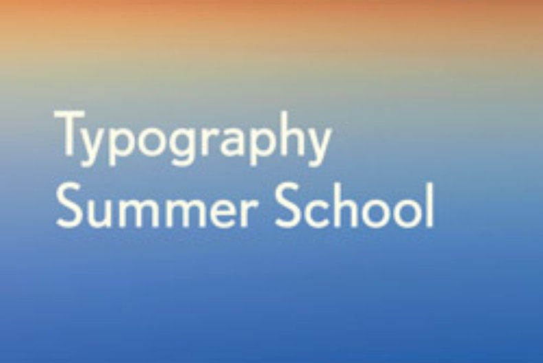 Typography Summer School. Photo Fraser Muggeridge Studio 